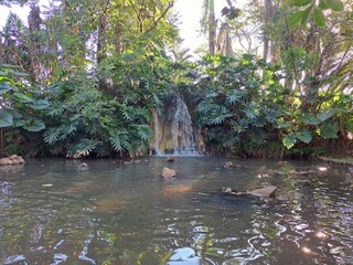 Araras, S&atilde;o Paulo, Brazil - July 1, 2022. View of a small waterfall in the interior of S&atilde;o Paulo.