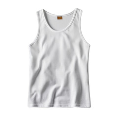 White Tank Top Isolated
