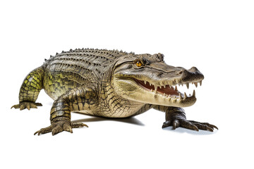 Fototapeta premium realistic image of crocodile on transparent background (png)
