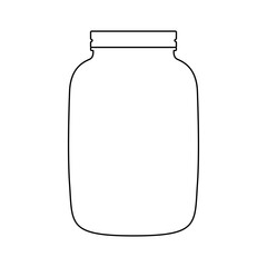 The icon of a jar with a lid on a white background.