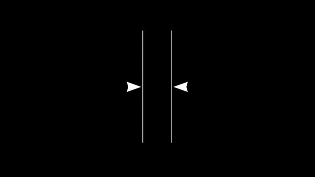 Measuring thickness line animation, alpha channel