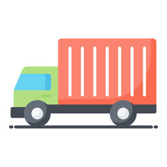 Trailer Flat Icon