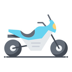 Motorcycle Flat Icon
