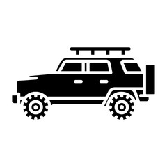 Jeep Glyph Icon