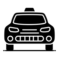 Taxi Glyph Icon