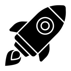 Rocket Glyph Icon