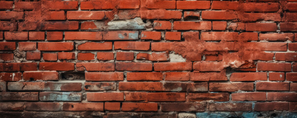 Naklejka premium red brick background 