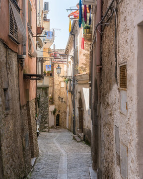 Scenic sight in Maranola, small village overlooking Gaeta gulf, province of Latina, Lazio, central Italy.