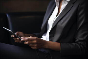 Fototapeta premium Businesswoman Using Phone