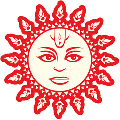 Planet symbol Mars. Astrological. Vedic. Jyotish.