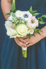 Wedding Flower Bouquet being held in hands