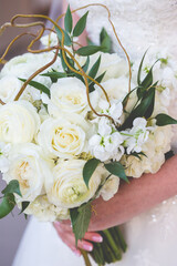 Wedding Flower Bouquet being held in hands