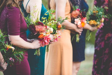 Wedding Flower Bouquet being held in hands