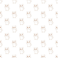 Fototapeta premium seamless pattern with cats