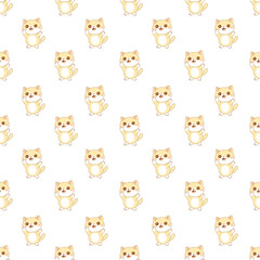 seamless pattern with cats