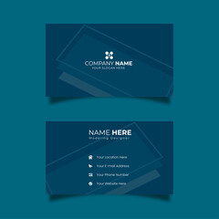 Sleek Blue Business Card Template