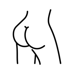 ass icon flat vecktor trendy popular simple