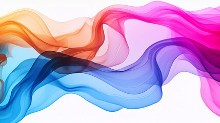 Flowing Colors: Beautiful Abstract Background with Fluid, Gradient, and Line Design, Generative AI