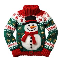 Christmas ugly sweater isolated. Illustration AI Generative