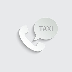  taxi vector icon cab symbol