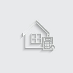 mortgage icon vector tax icon 