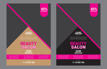 Ladies Salon, Parlour A4 Flyer Template