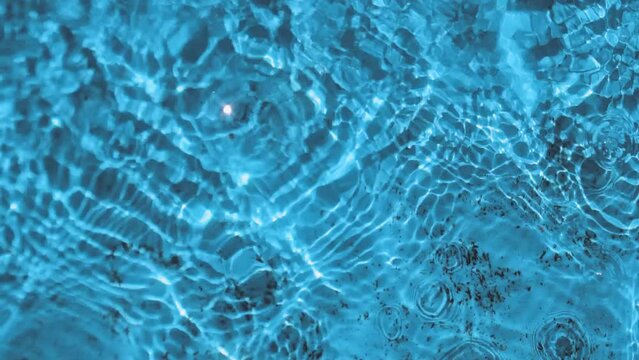 Calm water surface ripples with small waves in slowmotion