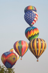 Vertical panoramic of Hot Air Balloons