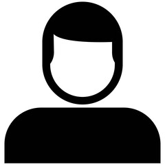 Set of Solid Style Avatars Icons 


