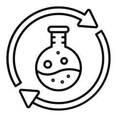Research Process Line Icon