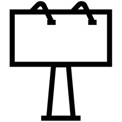 Trendy Road Signs Icons in Line Style 
