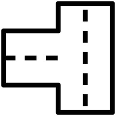 Trendy Road Signs Icons in Line Style 
