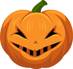 Pumkin Halloween cartoon flat