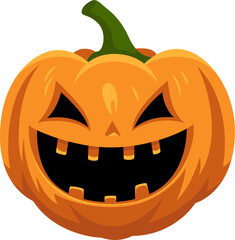 Pumkin Halloween cartoon flat
