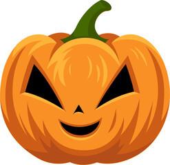 Pumkin Halloween cartoon flat