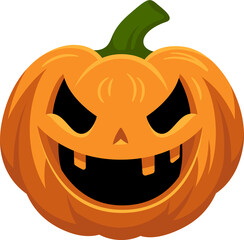 Pumkin Halloween cartoon flat