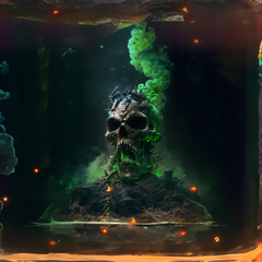 Naklejka premium zombie in the club