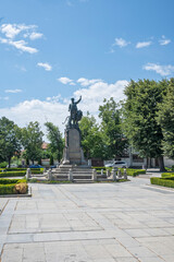 Obraz premium Monument toVasil Levski in town of Karlovo, Bulgaria