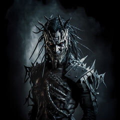 portrait of a person with a sword