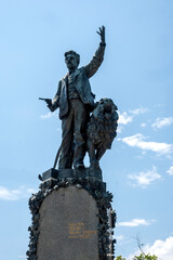 Monument toVasil Levski in town of Karlovo, Bulgaria