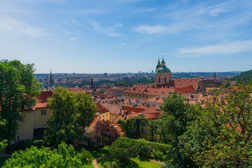 Panorama of Prague city, Czech Republic Capital City