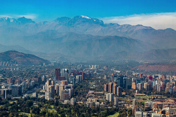 view of the city Chile Santiago