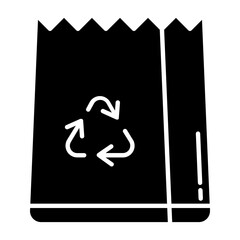 Recycle Package Glyph Icon