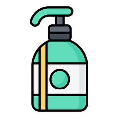 Liquid Dispenser Line Color Icon
