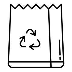 Recycle Package Line Icon