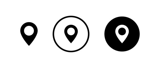 Location icon set