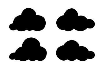 Hand draw the weather collection. Flat style vector illustration
