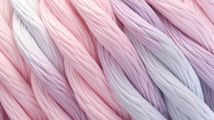 Pastel beautiful advertising delicate background. Twisted threads and ropes. AI generation.