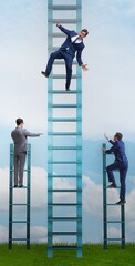 Employee being fired and falling from career ladder