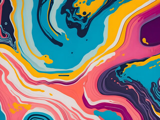 Abstract bright acrylic painted background. Oil paint art texture. Color vivid pattern of creative ink painting. AI Generative